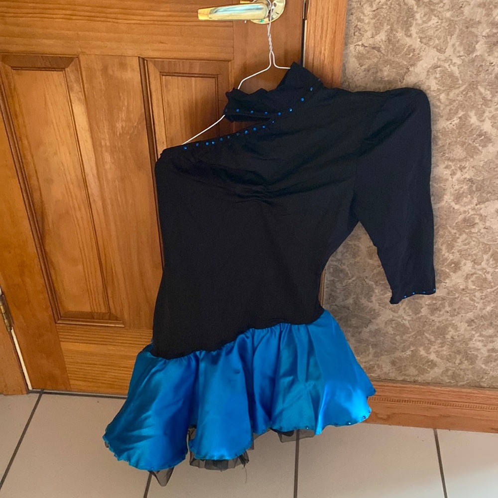 Kelle Adult Medium Dance Costume- Black/Blue